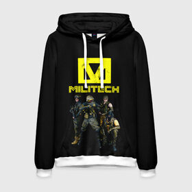Мужская толстовка 3D с принтом MILITECH Cyberpunk 2077 в городе Новоалтайск, 100% полиэстер | двухслойный капюшон со шнурком для регулировки, мягкие манжеты на рукавах и по низу толстовки, спереди карман-кенгуру с мягким внутренним слоем. | Тематика изображения на принте: cyberpunk 2077 | hacker | maelstrom | militech | quadra | samurai | sci fi | technology | trauma team | v | будущее | игра | иероглифы | киану ривз | кибер | киберпанк | киборг | киборги | корпорация | лого | милитек | панк | роботы | самурай | т