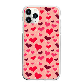 Чехол для iPhone 11 Pro Max матовый с принтом Розовые Сердечки в городе Новоалтайск, Силикон |  | Тематика изображения на принте: 14 february | 14 февраля | h | heart | love day | valentines day | валентин | день валентина | день влюбленных | день святого | день святого валентина | любовь | праздник | сердечко | сердце | февраль