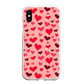 Чехол для iPhone XS Max матовый с принтом Розовые Сердечки в городе Новоалтайск, Силикон | Область печати: задняя сторона чехла, без боковых панелей | Тематика изображения на принте: 14 february | 14 февраля | h | heart | love day | valentines day | валентин | день валентина | день влюбленных | день святого | день святого валентина | любовь | праздник | сердечко | сердце | февраль