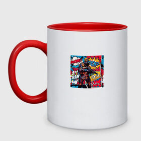 Кружка двухцветная с принтом Cs:Go Pop Art в городе Новоалтайск, керамика | объем — 330 мл, диаметр — 80 мм. Цветная ручка и кайма сверху, в некоторых цветах — вся внутренняя часть | Тематика изображения на принте: counter strike | cs go | game | pop art | игра | комикс | кс го | поп арт