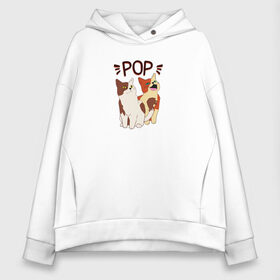 Женское худи Oversize хлопок с принтом Pop Cat в городе Новоалтайск, френч-терри — 70% хлопок, 30% полиэстер. Мягкий теплый начес внутри —100% хлопок | боковые карманы, эластичные манжеты и нижняя кромка, капюшон на магнитной кнопке | art | cat | dj | goer | musician | party | pop | singer | арт | буп | диджей | кот | кошка | музыкант | певец | поп | тусовщик