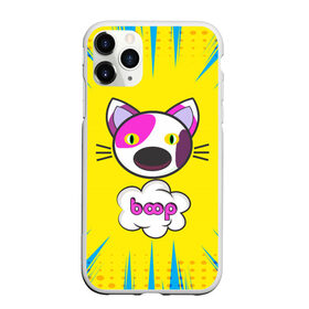Чехол для iPhone 11 Pro Max матовый с принтом PoP CaT BooP в городе Новоалтайск, Силикон |  | Тематика изображения на принте: boom | meme | pop art | popping | бум | буп кот | котик | мем | поп арт | ретро | стиль