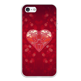 Чехол для iPhone 5/5S матовый с принтом Valentines Day в городе Новоалтайск, Силикон | Область печати: задняя сторона чехла, без боковых панелей | Тематика изображения на принте: 14 febraury | 14 февраля | heart | valentine day | арт | день валентин | день святого валентина | любовь | сердце | сердце арт | сердце любви