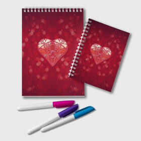 Блокнот с принтом Valentines Day в городе Новоалтайск, 100% бумага | 48 листов, плотность листов — 60 г/м2, плотность картонной обложки — 250 г/м2. Листы скреплены удобной пружинной спиралью. Цвет линий — светло-серый
 | Тематика изображения на принте: 14 febraury | 14 февраля | heart | valentine day | арт | день валентин | день святого валентина | любовь | сердце | сердце арт | сердце любви