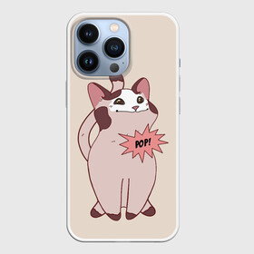 Чехол для iPhone 13 Pro с принтом Pop Cat в городе Новоалтайск,  |  | baby | cat meme | kitty | meme | meow | pop cat | буп | взгляд кота | голова кота | детям | животные | звери | киска | кот мем | коты | котята | кошак | кошка | малыш | мемы | мультяшный | мяу | питомец | приколы | пушистый