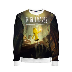 Детский свитшот 3D с принтом Little Nightmares 2 в городе Новоалтайск, 100% полиэстер | свободная посадка, прямой крой, мягкая тканевая резинка на рукавах и понизу свитшота | little nightmares | nightmares | игры | литл найтмейрс | моно | учительница