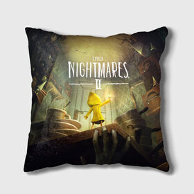 Подушка 3D с принтом Little Nightmares 2 в городе Новоалтайск, наволочка – 100% полиэстер, наполнитель – холлофайбер (легкий наполнитель, не вызывает аллергию). | состоит из подушки и наволочки. Наволочка на молнии, легко снимается для стирки | little nightmares | nightmares | игры | литл найтмейрс | моно | учительница