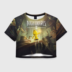 Женская футболка Crop-top 3D Little Nightmares 2: в городе Новоалтайск, 100% полиэстер | круглая горловина, длина футболки до линии талии, рукава с отворотами | little nightmares | nightmares | игры | литл найтмейрс | моно | учительница