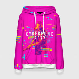 Женская толстовка 3D с принтом Cyberpunk 2077 в городе Новоалтайск, 100% полиэстер  | двухслойный капюшон со шнурком для регулировки, мягкие манжеты на рукавах и по низу толстовки, спереди карман-кенгуру с мягким внутренним слоем. | cyberpunk 2077 | hacker | maelstrom | militech | quadra | samurai | sci fi | technology | trauma team | v | будущее | игра | иероглифы | киану ривз | кибер | киберпанк | киборг | киборги | корпорация | лого | милитек | панк | роботы | самурай | т