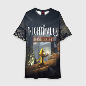 Детское платье 3D с принтом Little Nightmares 2 в городе Новоалтайск, 100% полиэстер | прямой силуэт, чуть расширенный к низу. Круглая горловина, на рукавах — воланы | little nightmares | nightmares | игры | литл найтмейрс | моно | учительница