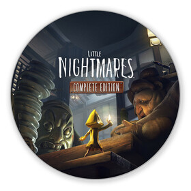 Коврик для мышки круглый с принтом Little Nightmares 2 в городе Новоалтайск, резина и полиэстер | круглая форма, изображение наносится на всю лицевую часть | little nightmares | nightmares | игры | литл найтмейрс | моно | учительница