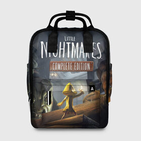 Женский рюкзак 3D с принтом Little Nightmares 2 в городе Новоалтайск, 100% полиэстер | лямки с регулируемой длиной, сверху ручки, чтобы рюкзак нести как сумку. Основное отделение закрывается на молнию, как и внешний карман. Внутри два дополнительных кармана, один из которых закрывается на молнию. По бокам два дополнительных кармашка, куда поместится маленькая бутылочка
 | Тематика изображения на принте: little nightmares | nightmares | игры | литл найтмейрс | моно | учительница