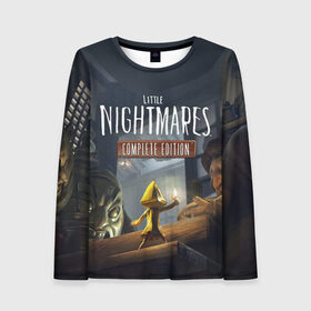 Женский лонгслив 3D с принтом Little Nightmares 2 в городе Новоалтайск, 100% полиэстер | длинные рукава, круглый вырез горловины, полуприлегающий силуэт | little nightmares | nightmares | игры | литл найтмейрс | моно | учительница