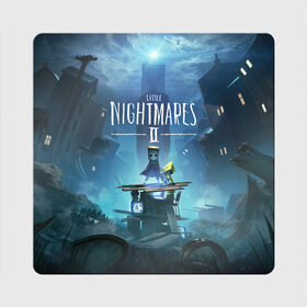 Магнит виниловый Квадрат с принтом Little Nightmares 2 в городе Новоалтайск, полимерный материал с магнитным слоем | размер 9*9 см, закругленные углы | mono | six | игры | моно | постер | шестерка