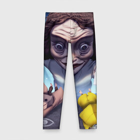 Детские леггинсы 3D с принтом Little Nightmares в городе Новоалтайск, полиэстер 85%, спандекс 15% | эластичный пояс, зауженный крой | Тематика изображения на принте: horror | little nightmares | monster | логотипы игр | мертвая учительница | монстры | ужастики | учительница | шестая