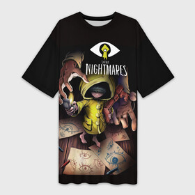 Платье-футболка 3D с принтом Шестая. Little Nightmares в городе Новоалтайск,  |  | bandai | game | indie | little | little nightmares | namco | nightmares | глаз | игра | игры | инди | карты | квест | ключ | литл найтмейрс | логотипы игр | маленькие | моно | монстр | платформер | рисунок | руки | ужастик | хоррор