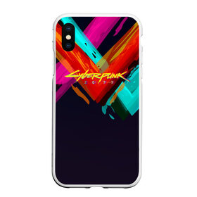 Чехол для iPhone XS Max матовый с принтом CYBERPUNK 2077 CITY в городе Новоалтайск, Силикон | Область печати: задняя сторона чехла, без боковых панелей | 2077 | cd projekt red | cyberpunk | cyberpunk 2077 | game | samurai | арт | будущее | видеоигра | игра | киберпанк | киберпанк 2077 | киборг | киборги