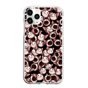 Чехол для iPhone 11 Pro Max матовый с принтом Popping cats в городе Новоалтайск, Силикон |  | Тематика изображения на принте: cat | pop | popping | wide mouthed | буп | кот | котёнок | котик | кошка | паттерн | поп | рот