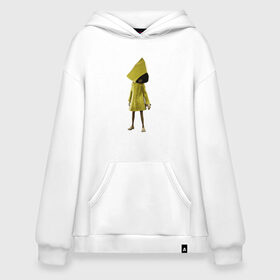 Худи SuperOversize хлопок с принтом Little Nightmares в городе Новоалтайск, 70% хлопок, 30% полиэстер, мягкий начес внутри | карман-кенгуру, эластичная резинка на манжетах и по нижней кромке, двухслойный капюшон
 | games | little nightmares | playstation | игра | мрачный | персонаж игры | человечек