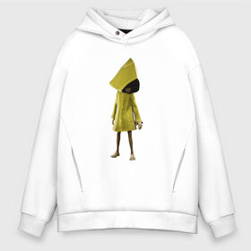 Мужское худи Oversize хлопок с принтом Little Nightmares в городе Новоалтайск, френч-терри — 70% хлопок, 30% полиэстер. Мягкий теплый начес внутри —100% хлопок | боковые карманы, эластичные манжеты и нижняя кромка, капюшон на магнитной кнопке | Тематика изображения на принте: games | little nightmares | playstation | игра | мрачный | персонаж игры | человечек
