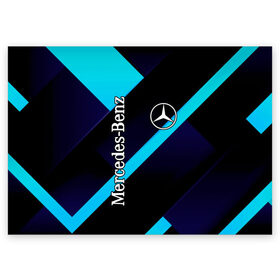Поздравительная открытка с принтом Mercedes Benz в городе Новоалтайск, 100% бумага | плотность бумаги 280 г/м2, матовая, на обратной стороне линовка и место для марки
 | auto | boy | car | machine | man | mercedes benz | автобренды | автомобили | водитель | германия | логотипы автомобилей | мальчикам | машины | мерседес | мерседес бенц | мужские | немецкие авто | тачки