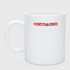 Кружка с принтом ARASAKA в городе Новоалтайск, керамика | объем — 330 мл, диаметр — 80 мм. Принт наносится на бока кружки, можно сделать два разных изображения | cyberpunk 2077 | hacker | maelstrom | militech | quadra | samurai | sci fi | technology | trauma team | v | будущее | игра | иероглифы | киану ривз | кибер | киберпанк | киборг | киборги | корпорация | лого | милитек | панк | роботы | самурай | т
