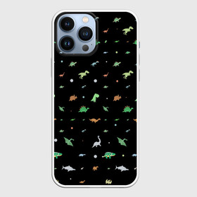 Чехол для iPhone 13 Pro Max с принтом Динозаврики в городе Новоалтайск,  |  | dinosaurs | детский | динозавр | древний | животные | звери | текстура | узор | ящерица