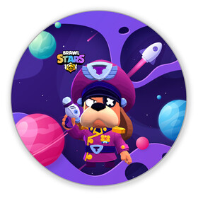 Коврик для мышки круглый с принтом Генерал Гавс brawl stars в городе Новоалтайск, резина и полиэстер | круглая форма, изображение наносится на всю лицевую часть | brawl | brawl stars | brawlstars | brawl_stars | jessie | бравл | бравлер руффс | бравлстарс | генерал гавс