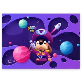 Поздравительная открытка с принтом Генерал Гавс brawl stars в городе Новоалтайск, 100% бумага | плотность бумаги 280 г/м2, матовая, на обратной стороне линовка и место для марки
 | brawl | brawl stars | brawlstars | brawl_stars | jessie | бравл | бравлер руффс | бравлстарс | генерал гавс