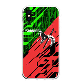 Чехол для iPhone XS Max матовый с принтом CYBERPUNK 2077 в городе Новоалтайск, Силикон | Область печати: задняя сторона чехла, без боковых панелей | cd project red | cyberpunk 2077 | keanu reeves | samurai | киану ривз | киберпанк 2077 | самураи