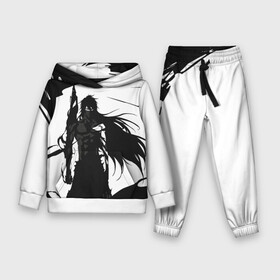 Детский костюм 3D (с толстовкой) с принтом Bleach black  white в городе Новоалтайск,  |  | anime | bleach | аниме | анимэ | банкай | блич | итиго | ичиго | куросаки | кучики | орихимэ | рукия | синигами | япония