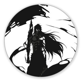 Коврик для мышки круглый с принтом Bleach Блич в городе Новоалтайск, резина и полиэстер | круглая форма, изображение наносится на всю лицевую часть | anime | bleach | аниме | анимэ | банкай | блич | итиго | ичиго | куросаки | кучики | орихимэ | рукия | синигами | япония