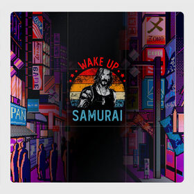Магнитный плакат 3Х3 с принтом WAKE UP SAMURAI в городе Новоалтайск, Полимерный материал с магнитным слоем | 9 деталей размером 9*9 см | cyberpunk 2077 | hacker | maelstrom | militech | quadra | samurai | sci fi | technology | trauma team | v | будущее | игра | иероглифы | киану ривз | кибер | киберпанк | киборг | киборги | корпорация | лого | милитек | панк | роботы | самурай | т