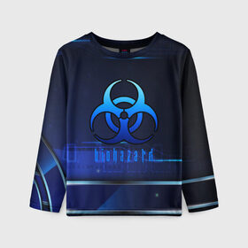 Детский лонгслив 3D с принтом BIOHAZARD в городе Новоалтайск, 100% полиэстер | длинные рукава, круглый вырез горловины, полуприлегающий силуэт
 | biohazard | game | monster | resident evil | resident evil 8 | umbrella | umbrella corp | umbrella corporation | zombie | обитель зла