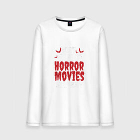 Мужской лонгслив хлопок с принтом Eat Sleep Horror Movies Repeat в городе Новоалтайск, 100% хлопок |  | 666 | creep | eat | halloween | haunted | horror | movies | paranormal | quote | repeat | scary | sleep | паранормальное | страшно | текст | ужас | ужасы | фраза | хоррор | хэллоуин | цитата