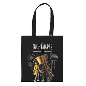 Шоппер 3D с принтом LITTLE NIGHTMARES 2 в городе Новоалтайск, 100% полиэстер | Плотность: 200 г/м2; Размер: 34×35 см; Высота лямок: 30 см | little nightmares | little nightmares 2 | six | игры | комиксы | шестая