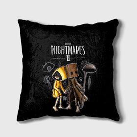 Подушка 3D с принтом LITTLE NIGHTMARES 2 в городе Новоалтайск, наволочка – 100% полиэстер, наполнитель – холлофайбер (легкий наполнитель, не вызывает аллергию). | состоит из подушки и наволочки. Наволочка на молнии, легко снимается для стирки | little nightmares | little nightmares 2 | six | игры | комиксы | шестая
