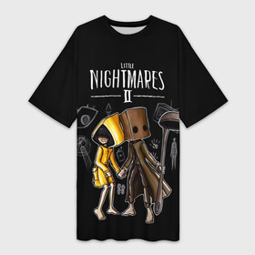 Платье-футболка 3D с принтом LITTLE NIGHTMARES 2 в городе Новоалтайск,  |  | little nightmares | little nightmares 2 | six | игры | комиксы | шестая
