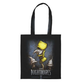 Шоппер 3D с принтом LITTLE NIGHTMARES 2 в городе Новоалтайск, 100% полиэстер | Плотность: 200 г/м2; Размер: 34×35 см; Высота лямок: 30 см | little nightmares | little nightmares 2 | six | игры | комиксы | шестая