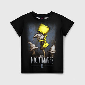 Детская футболка 3D с принтом LITTLE NIGHTMARES 2 в городе Новоалтайск, 100% гипоаллергенный полиэфир | прямой крой, круглый вырез горловины, длина до линии бедер, чуть спущенное плечо, ткань немного тянется | little nightmares | little nightmares 2 | six | игры | комиксы | шестая