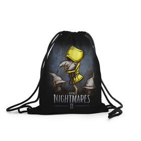 Рюкзак-мешок 3D с принтом LITTLE NIGHTMARES 2 в городе Новоалтайск, 100% полиэстер | плотность ткани — 200 г/м2, размер — 35 х 45 см; лямки — толстые шнурки, застежка на шнуровке, без карманов и подкладки | little nightmares | little nightmares 2 | six | игры | комиксы | шестая