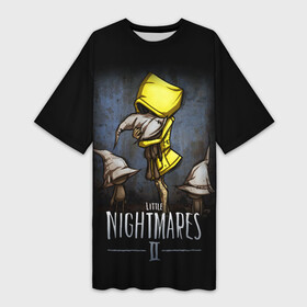 Платье-футболка 3D с принтом LITTLE NIGHTMARES 2 в городе Новоалтайск,  |  | little nightmares | little nightmares 2 | six | игры | комиксы | шестая