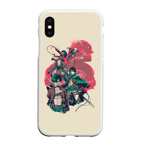 Чехол для iPhone XS Max матовый с принтом Attack on titan | Атака титан в городе Новоалтайск, Силикон | Область печати: задняя сторона чехла, без боковых панелей | anime | attack on titan | аниме | анимэ | армин | атака титанов | йегер | микаса аккерман | эрден