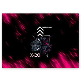 Поздравительная открытка с принтом Cyberpunk 2077 в городе Новоалтайск, 100% бумага | плотность бумаги 280 г/м2, матовая, на обратной стороне линовка и место для марки
 | cyberpunk 2077 | hacker | maelstrom | militech | quadra | samurai | sci fi | technology | trauma team | v | будущее | игра | иероглифы | киану ривз | кибер | киберпанк | киборг | киборги | корпорация | лого | милитек | панк | роботы | самурай | т