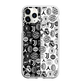 Чехол для iPhone 11 Pro Max матовый с принтом ЛОГОТИПЫ ФУТБОЛЬНЫХ КОМАНД в городе Новоалтайск, Силикон |  | arsenal | bayern | bayern munchen | borussia | chelsea | fc barca | juventus | liverpool | manchester city | manchester united | milan | real madrid | арсенал | бавария | барселона | боруссия | манчестер сити | манчестер юнайтед | милан |
