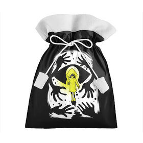 Подарочный 3D мешок с принтом Little Nightmares 2 в городе Новоалтайск, 100% полиэстер | Размер: 29*39 см | Тематика изображения на принте: 2 | game | little | night | nightmares | игра | маленькие | ночь | платформер | страшилка | ужас | ужастики | ужасы