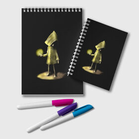 Блокнот с принтом Little Nightmares 2 в городе Новоалтайск, 100% бумага | 48 листов, плотность листов — 60 г/м2, плотность картонной обложки — 250 г/м2. Листы скреплены удобной пружинной спиралью. Цвет линий — светло-серый
 | 2 | game | little | night | nightmares | игра | маленькие | ночь | платформер | страшилка | ужас | ужастики | ужасы