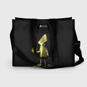 Сумка-шоппер 3D с принтом Little Nightmares 2 в городе Новоалтайск, 100% полиэстер | застегивается на металлическую кнопку; внутренний карман застегивается на молнию. Стенки укреплены специальным мягким материалом, чтобы защитить содержимое от несильных ударов
 | 2 | game | little | night | nightmares | игра | маленькие | ночь | платформер | страшилка | ужас | ужастики | ужасы