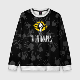 Детский свитшот 3D с принтом Little Nightmares в городе Новоалтайск, 100% полиэстер | свободная посадка, прямой крой, мягкая тканевая резинка на рукавах и понизу свитшота | bandai namco entertainment | little | little nightmares | nightmares | tarsier studios | маленькие | платформер