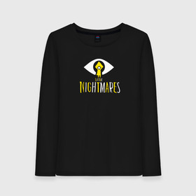 Женский лонгслив хлопок с принтом Little Nightmares в городе Новоалтайск, 100% хлопок |  | bandai namco entertainment | little | little nightmares | nightmares | tarsier studios | маленькие | платформер